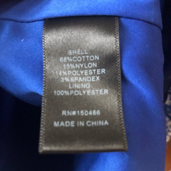 Blue and white floral 41 Hawthorn brocade skirt - Picture 6 of 7